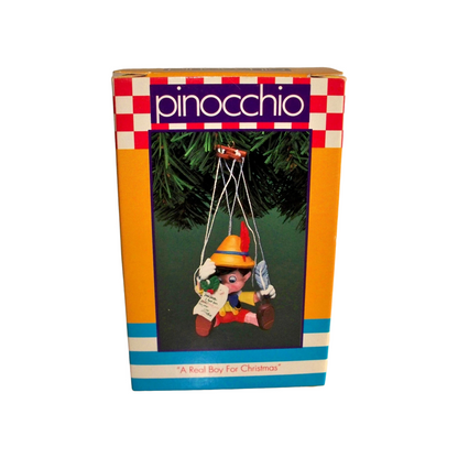 1990 A Real Boy for Christmas Enesco Ornament (Pinocchio) 551821 Image2