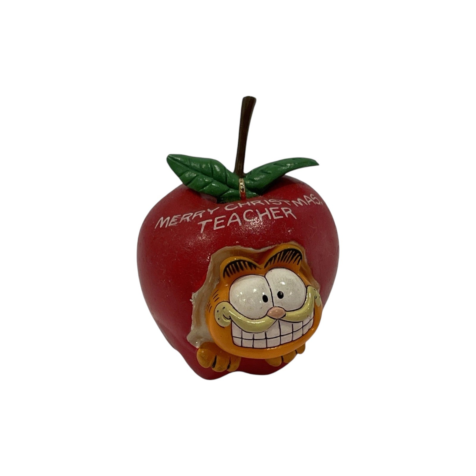 1990 An Apple A Day - Teacher Enesco Ornament (Garfield) 572594 Image1