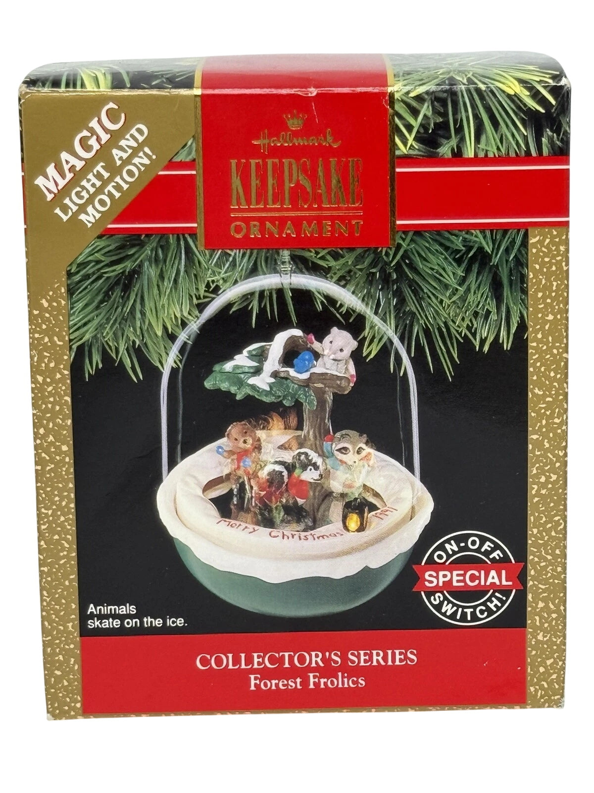 1990 Animal in Tree House Hallmark Ornament (Forest Frolics) QLX7236