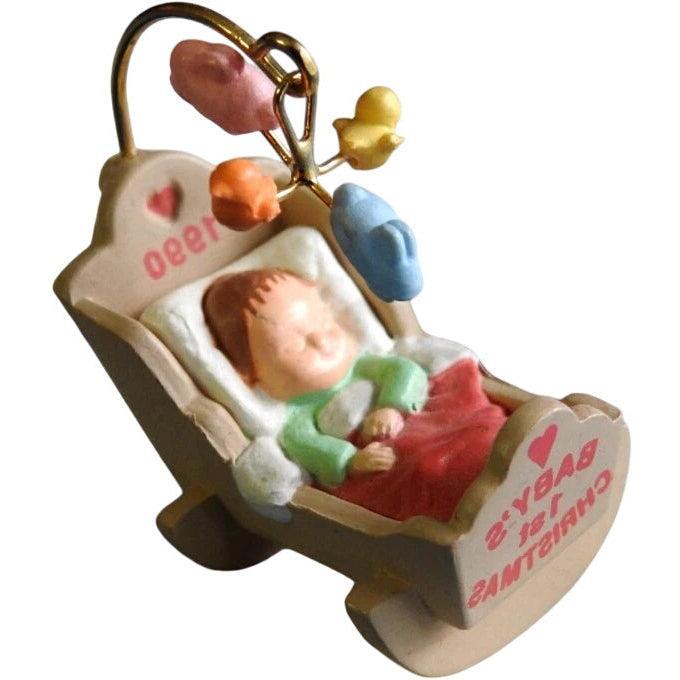1990 Baby's First Christmas Hallmark Ornament (Baby's First Christmas) QXM5703