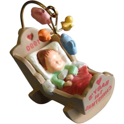 1990 Baby's First Christmas Hallmark Ornament (Baby's First Christmas) QXM5703