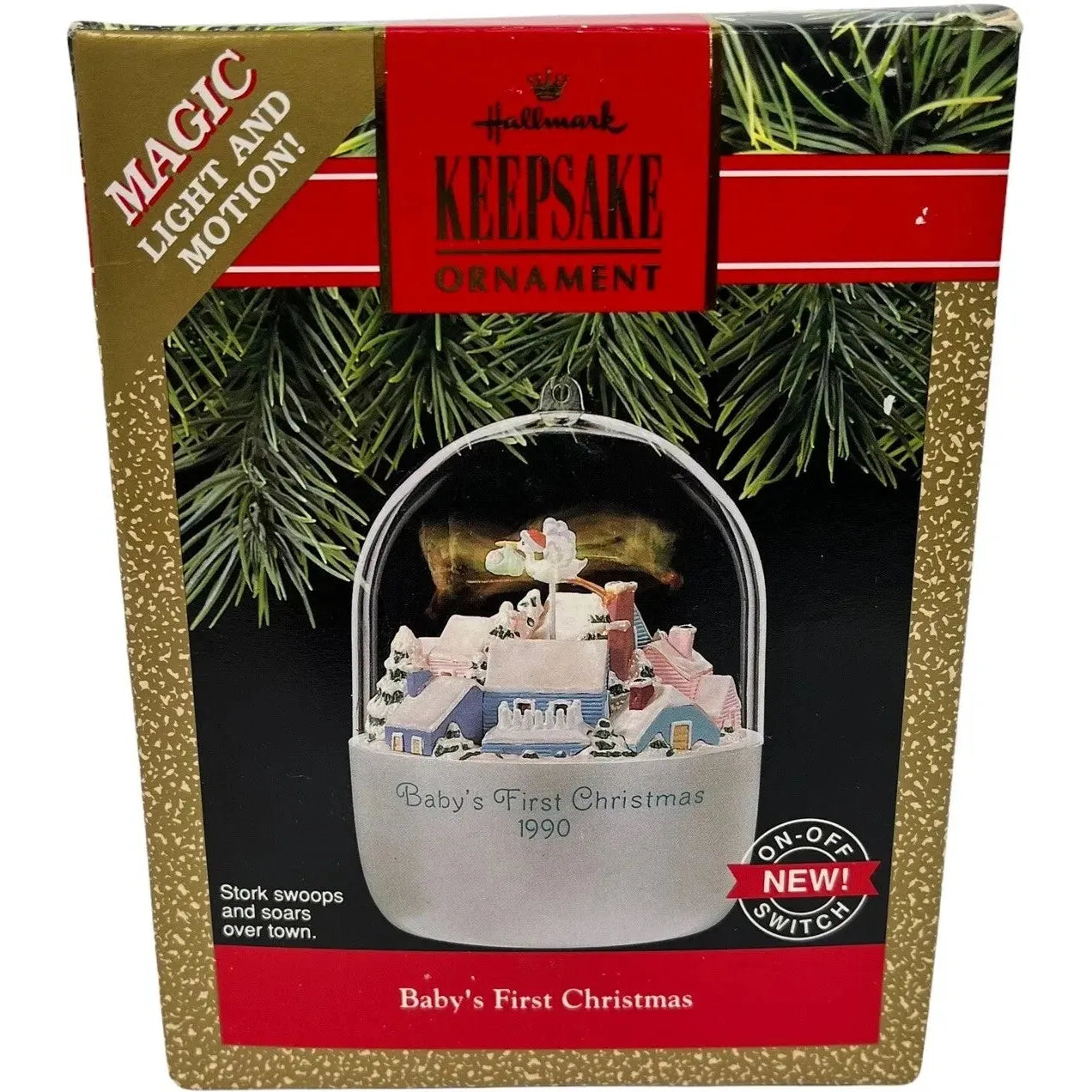 1990 Baby's First Christmas Hallmark Ornament (Magic Globe) QLX7246