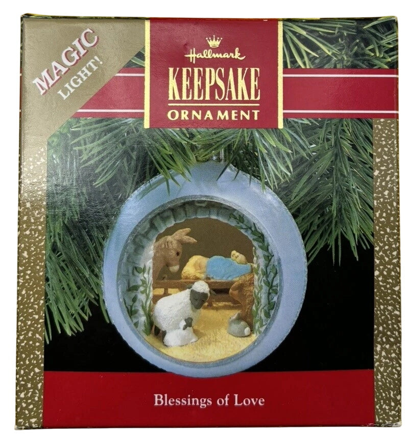 1990 Blessings of Love Hallmark Ornament (Nativity) QLX7363