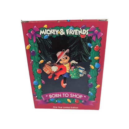 1990 Born to Shop -Disney Enesco Ornament (Mickey Mouse) 572942 Image2