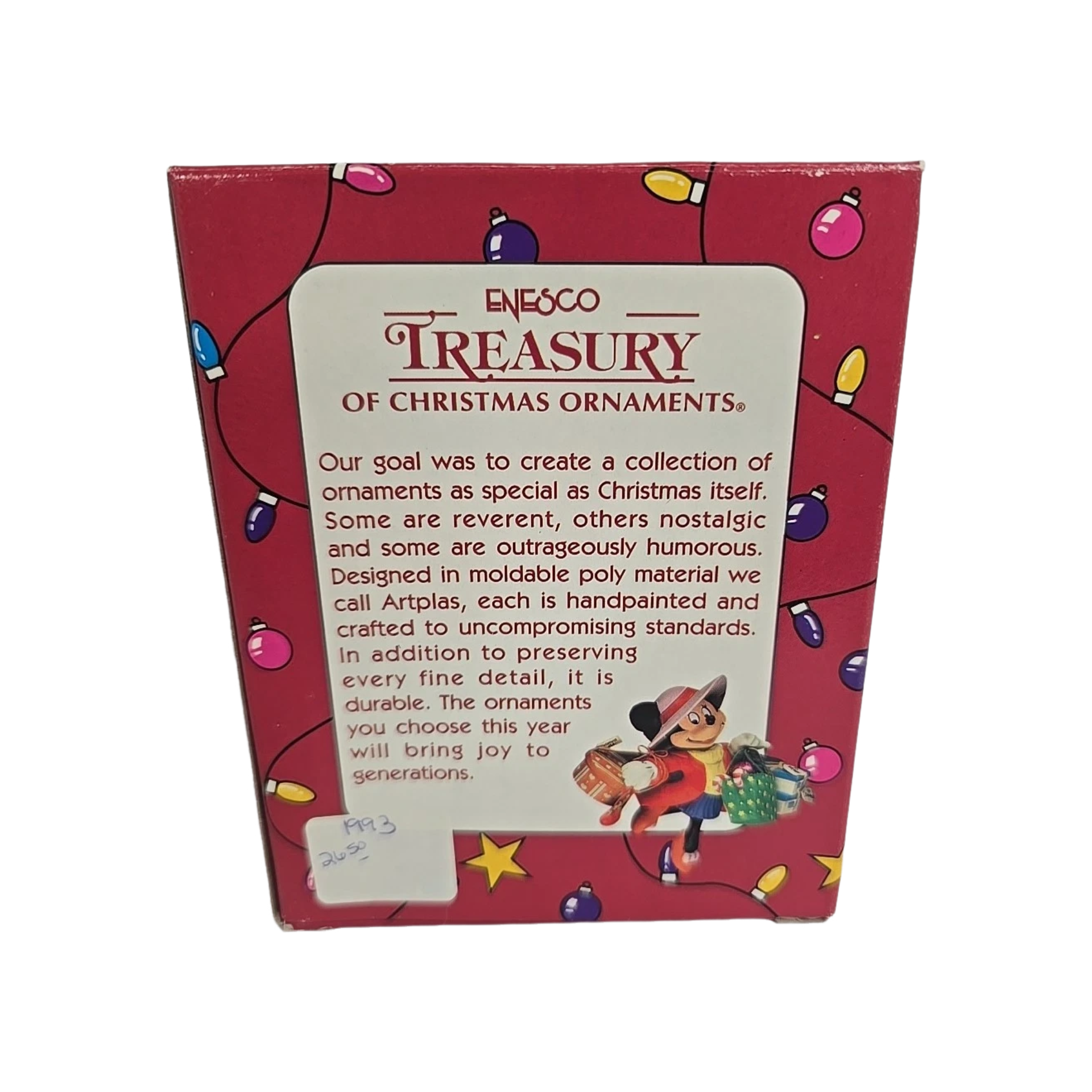 1990 Born to Shop -Disney Enesco Ornament (Mickey Mouse) 572942 Image8