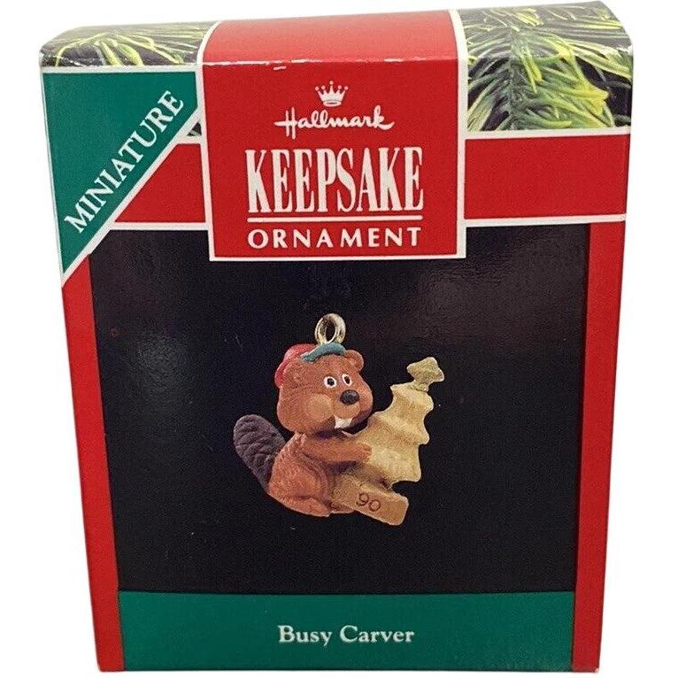 1990 Busy Carver Hallmark Ornament (Beaver) QXM5673