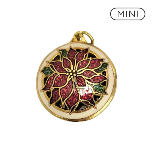 1990 Cloisonne Poinsettia Hallmark Ornament (Precious Editions) QXM5533 Image1
