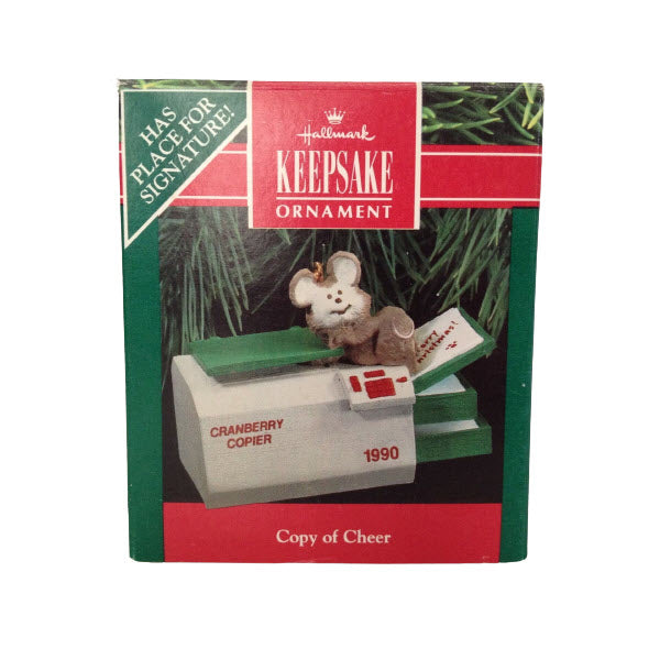 1990 Copy of Cheer Hallmark Ornament (Mouse) QX4486
