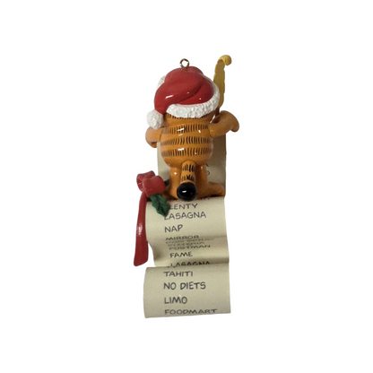 1990 "Dear Santa" Enesco Ornament (Garfield) 572608 Image5