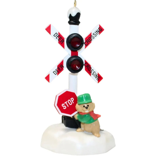 1990 Deer Crossing Hallmark Ornament (Animal) QLX7213