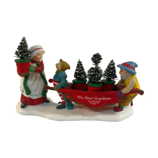 1990 Delivering the Christmas Greens Set of 2 – Heritage Village Collection Department 56 #56373 Image1