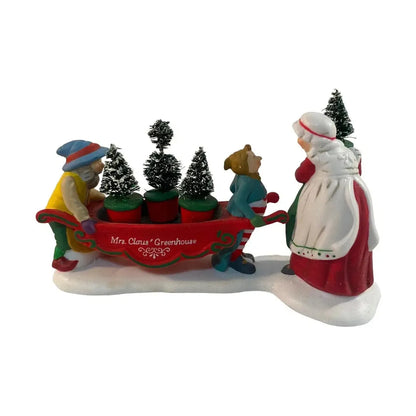1990 Delivering the Christmas Greens Set of 2 – Heritage Village Collection Department 56 #56373 Image3