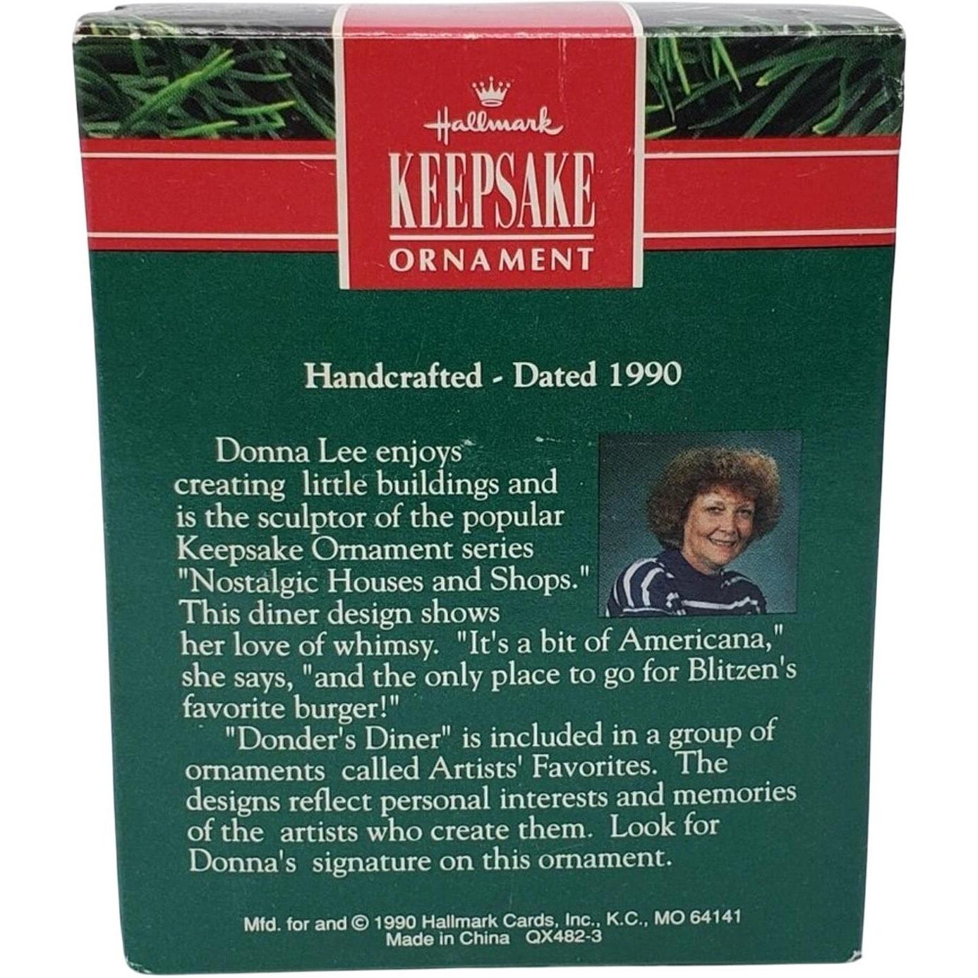 1990 Donder's Diner Hallmark Ornament (Donder's Diner) QX4823