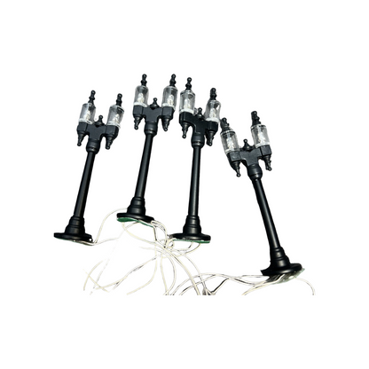 1990 Double Street Lamps Set of 4” #56.59960 Department 56 59960 Image5