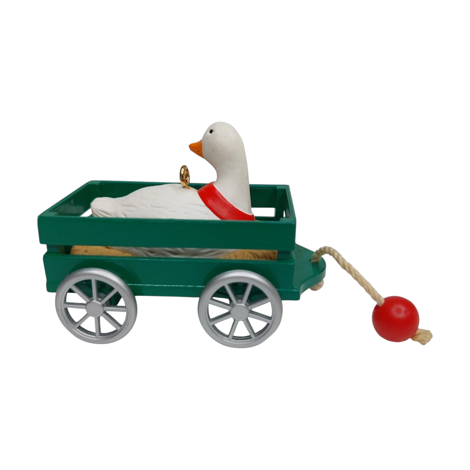 1990 Goose Cart Hallmark Ornament (Goose) QX5236