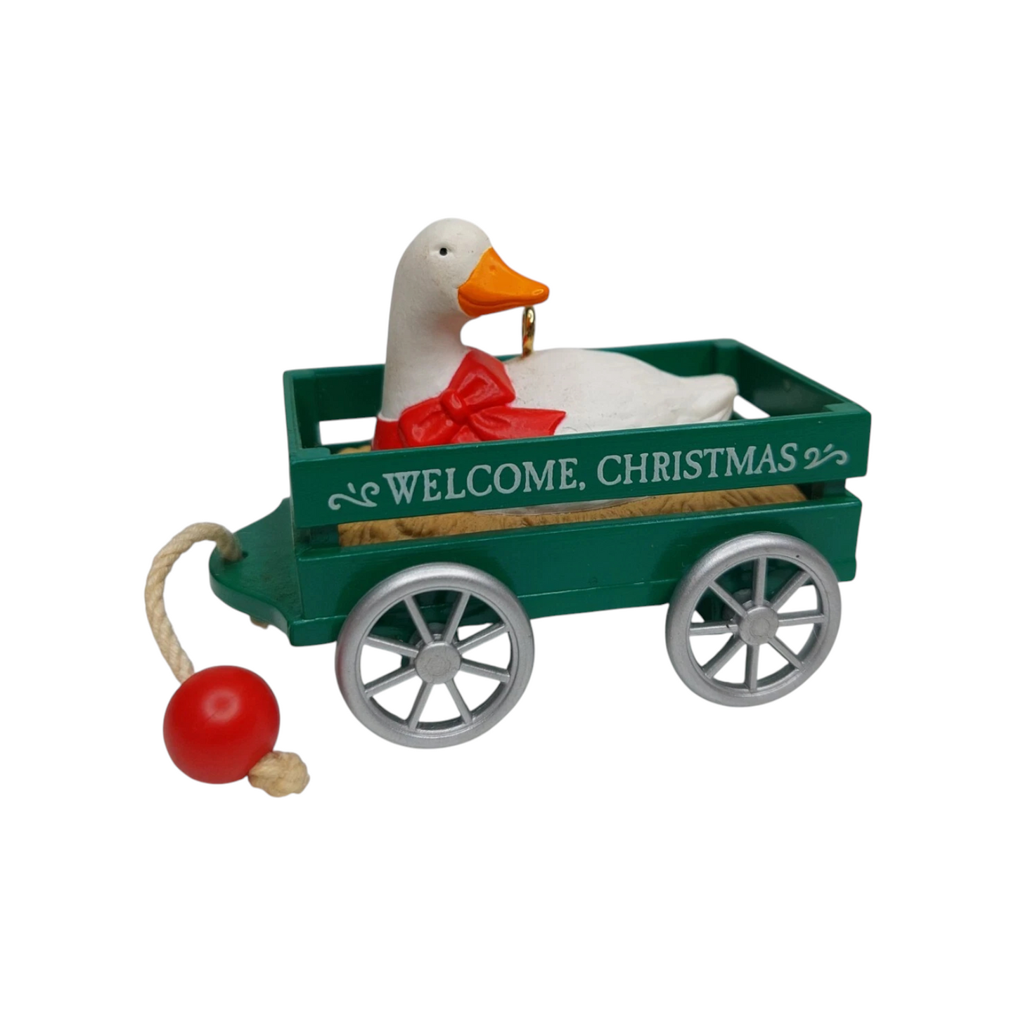 1990 Goose Cart Hallmark Ornament (Goose) QX5236