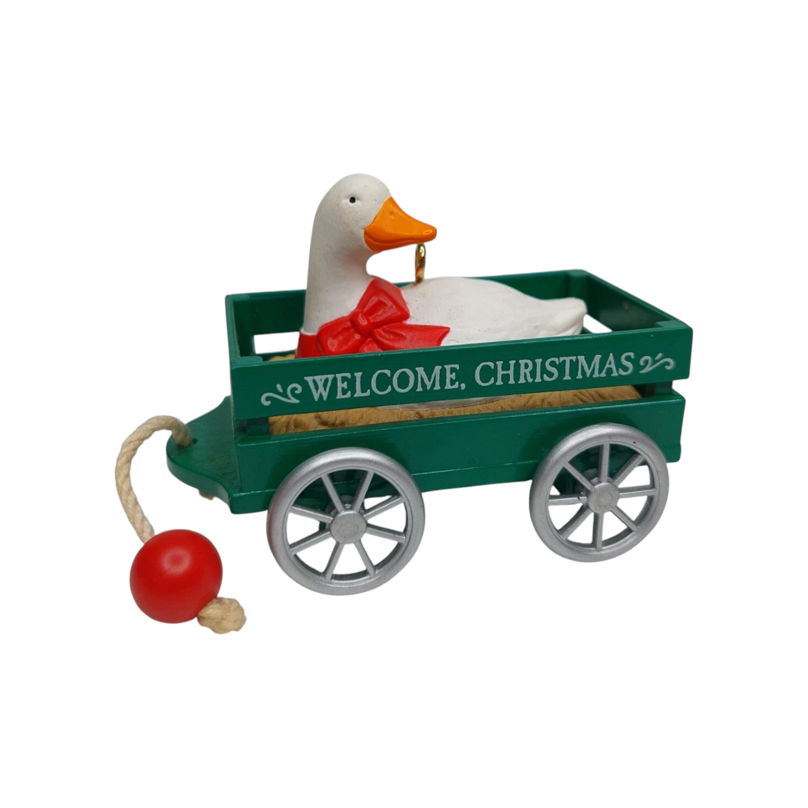 1990 Goose Cart Hallmark Ornament (Goose) QX5236