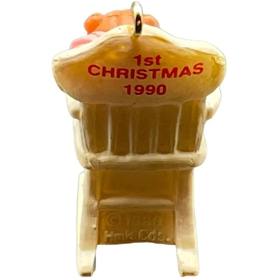 1990 GrandChild's First Christmas Hallmark Ornament (Baby's First Christmas) QXM5723