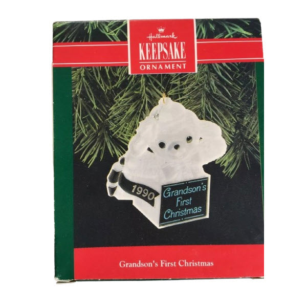 1990 GrandSon's First Christmas Hallmark Ornament (GrandSon) QX3063