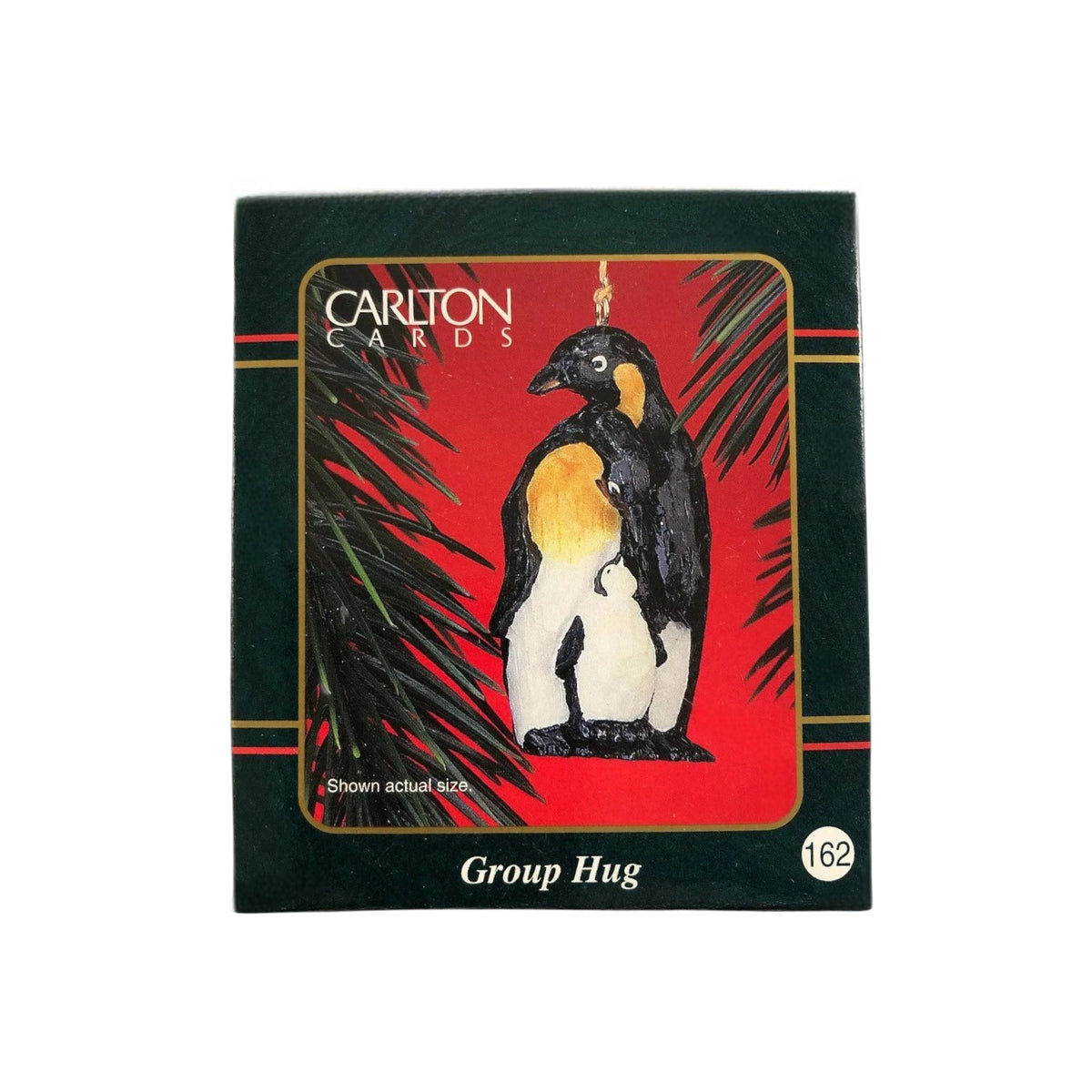 1990 Group Hug Carlton Cards Ornaments (Penguins) CXOR-154Y Image2
