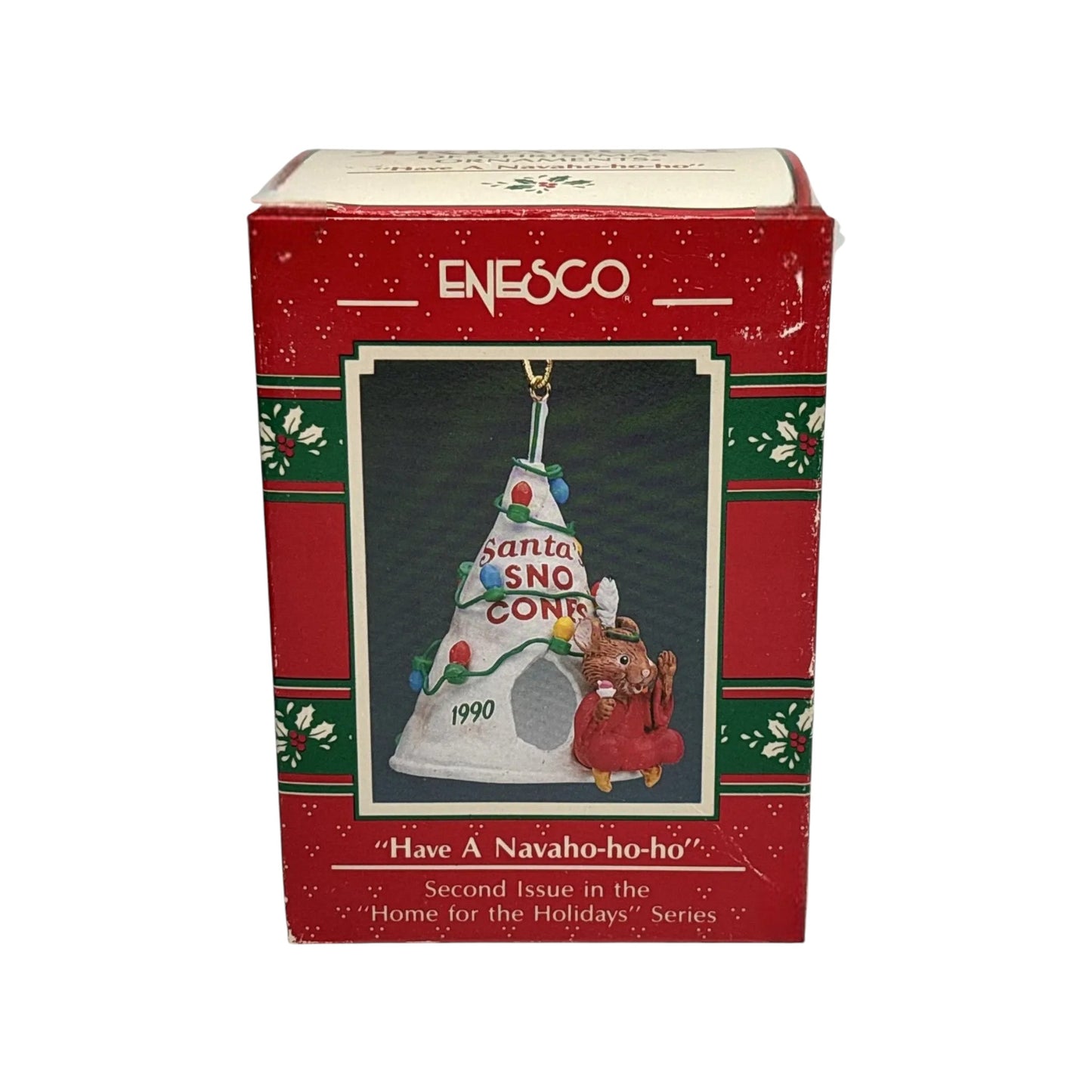 1990 Have a Navaho-ho-ho Mouse Enesco Ornament 571970 Image2