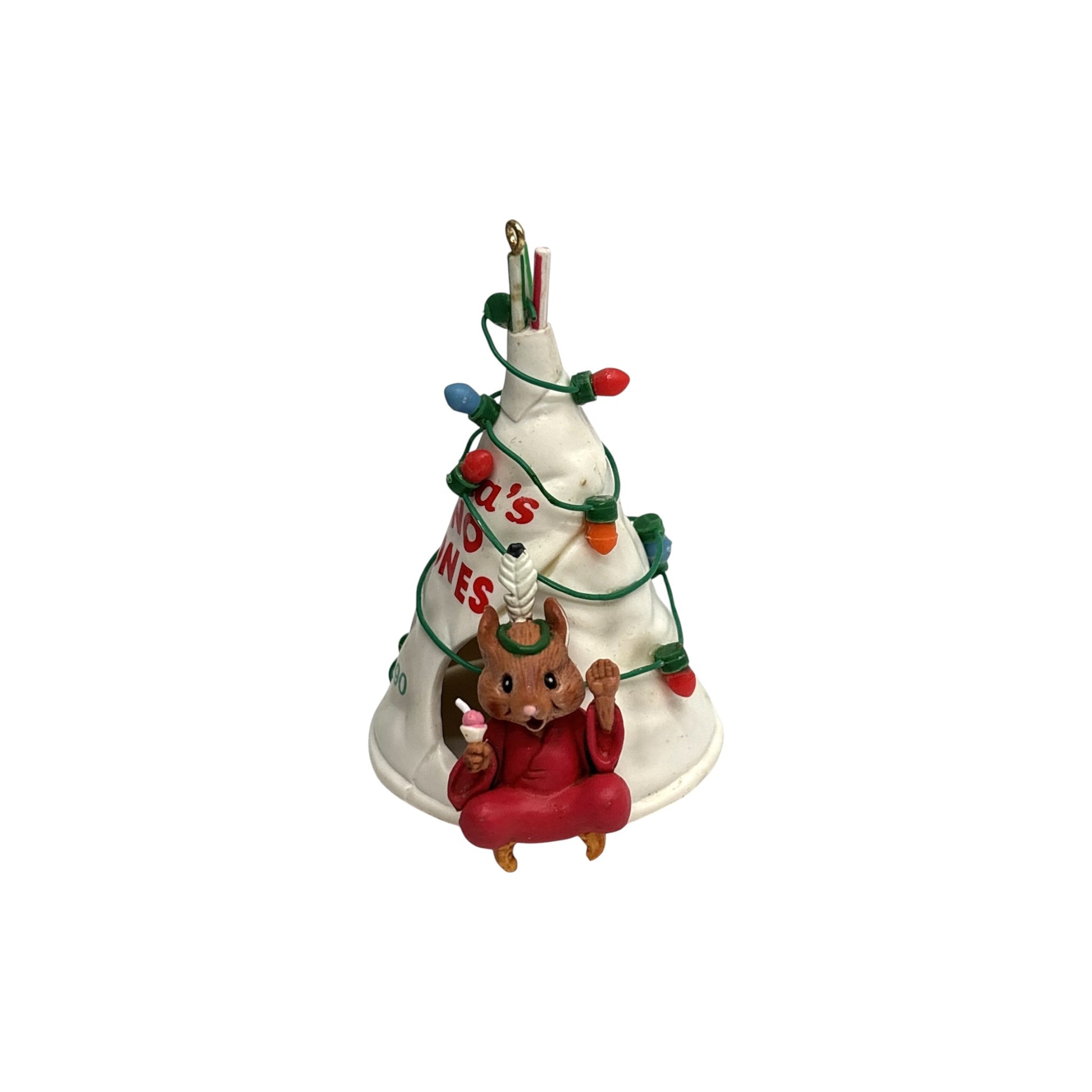 1990 Have a Navaho-ho-ho Mouse Enesco Ornament 571970 Image3