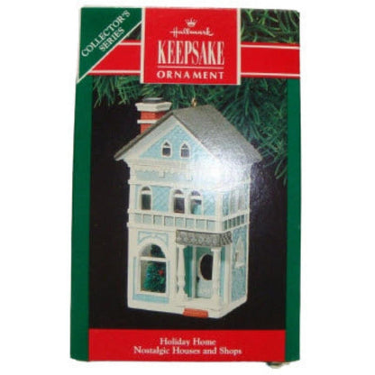 1990 Holiday Home Hallmark Ornament (Nostalgic Houses and Shops) QX4696