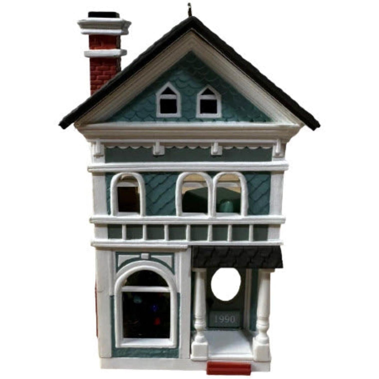 1990 Holiday Home Hallmark Ornament (Nostalgic Houses and Shops) QX4696