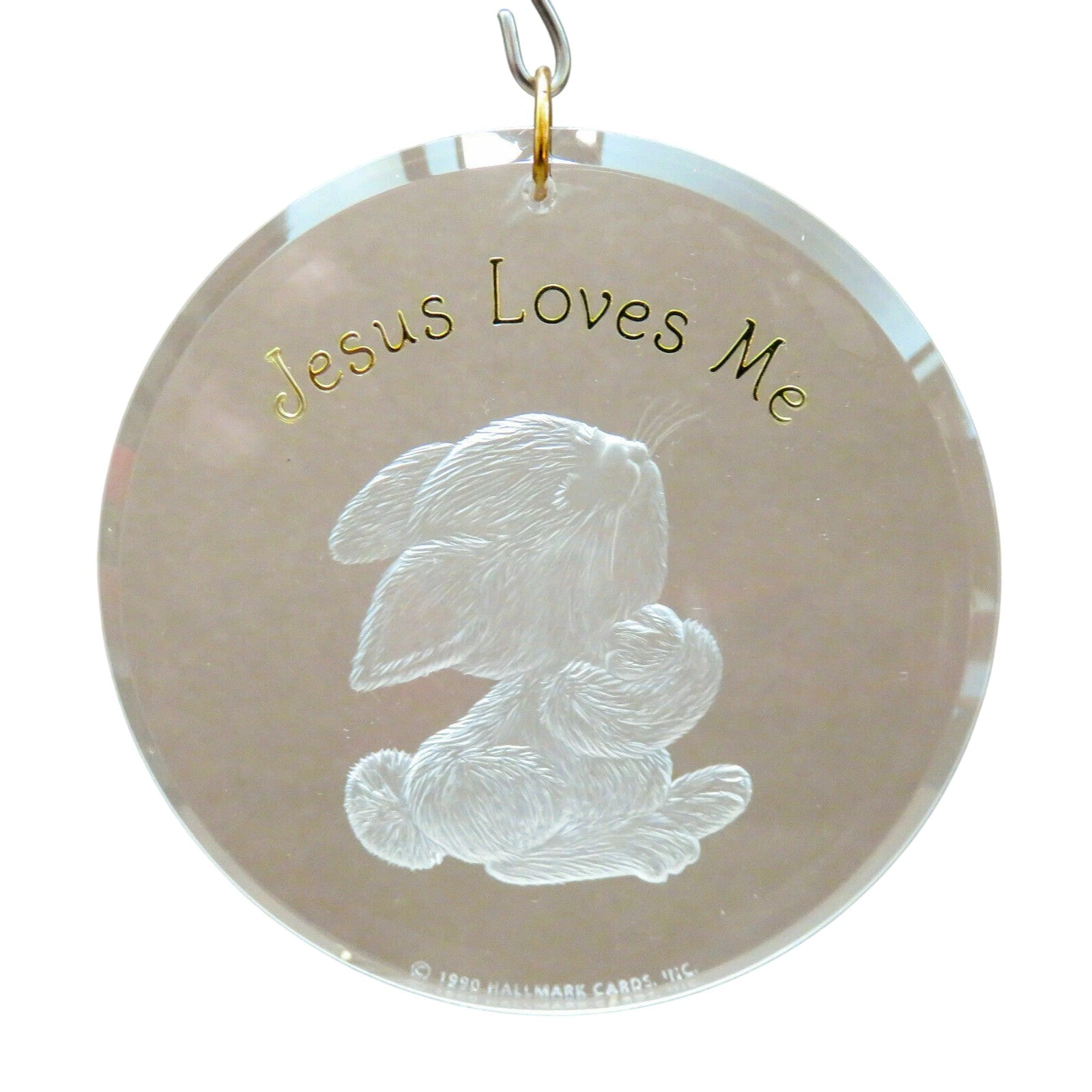 1990 Jesus Loves Me Hallmark Ornament (Religious) QX3156