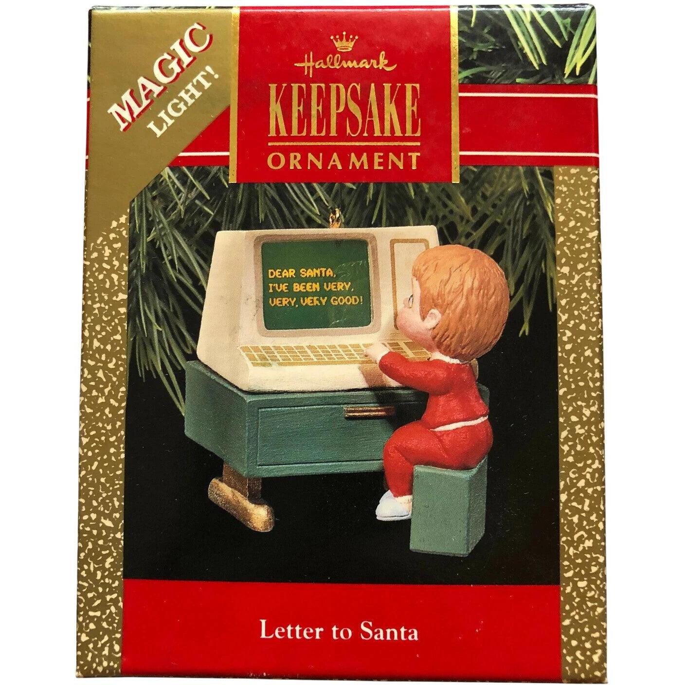 1990 Letter to Santa Hallmark Ornament (Santa Claus) QLX7226