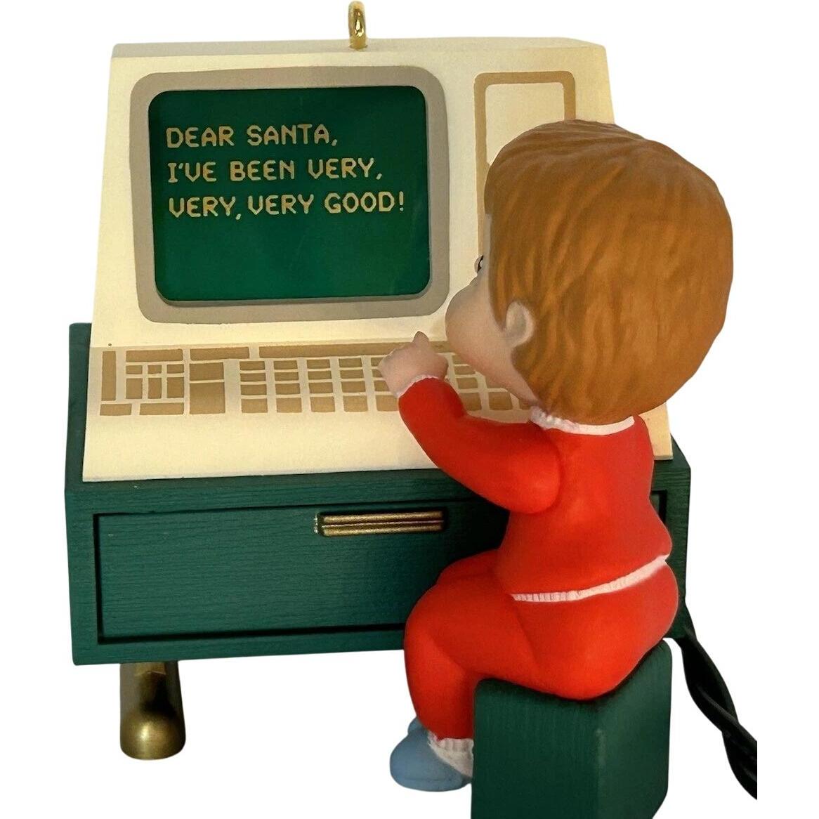 1990 Letter to Santa Hallmark Ornament (Santa Claus) QLX7226