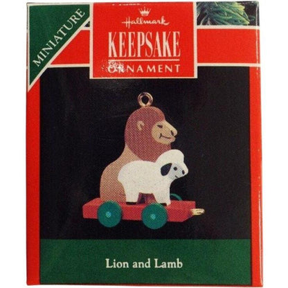 1990 Lion and Lamb Hallmark Ornament (Lion and Lamb) QXM5676