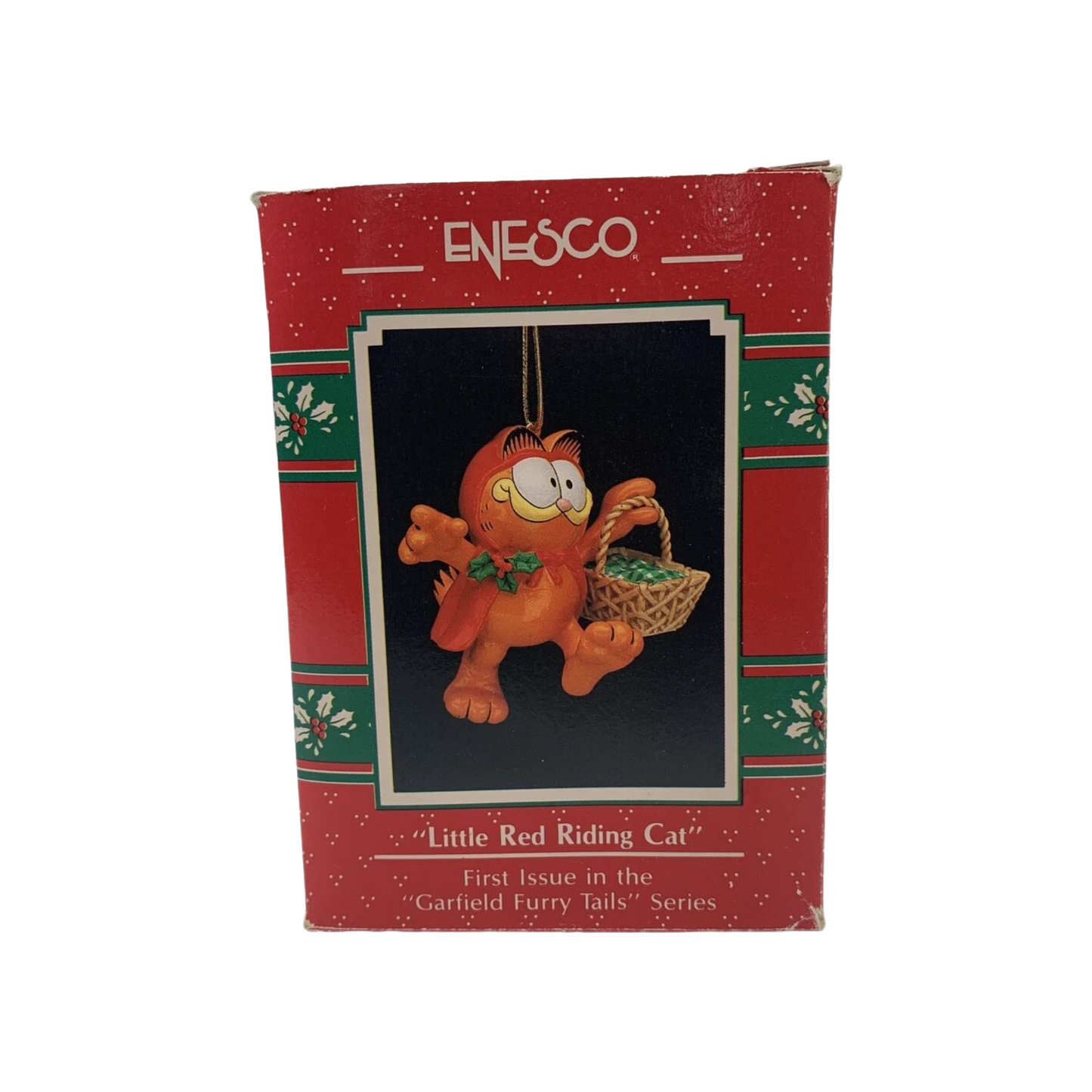 1990 "Little Red Riding Cat" Enesco Ornament (Garfield) 572632 Image2