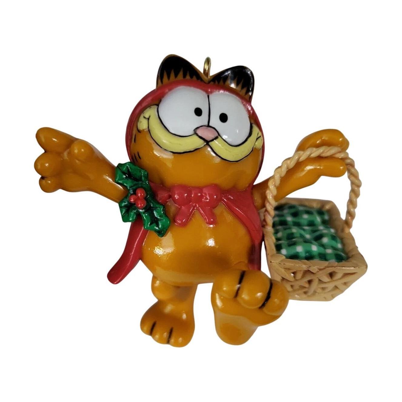 1990 "Little Red Riding Cat" Enesco Ornament (Garfield) 572632 Image3