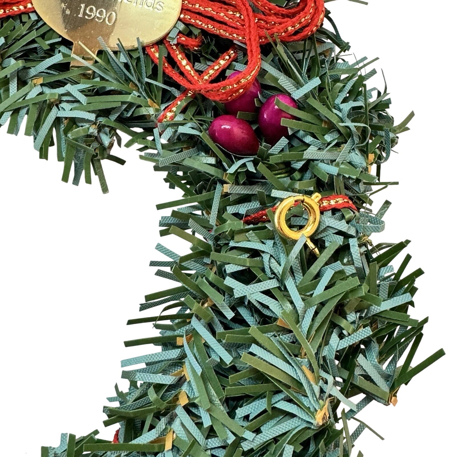 1990 Memory Wreath Hallmark Ornament (Frosty Friends) XPR9724