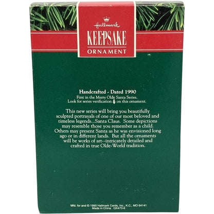 1990 Mini Christmas Tree Hallmark Ornament (Merry Olde Santa) QX4736