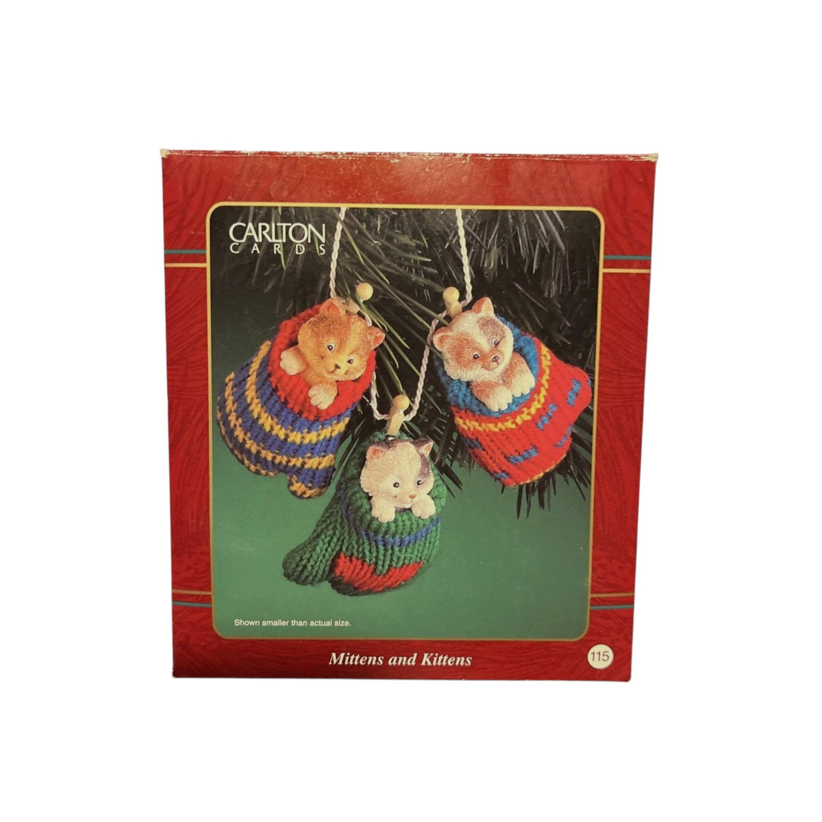 1990 Mittens and Kittens Carlton Cards Ornaments (Kitten) CXOR-124C Image2