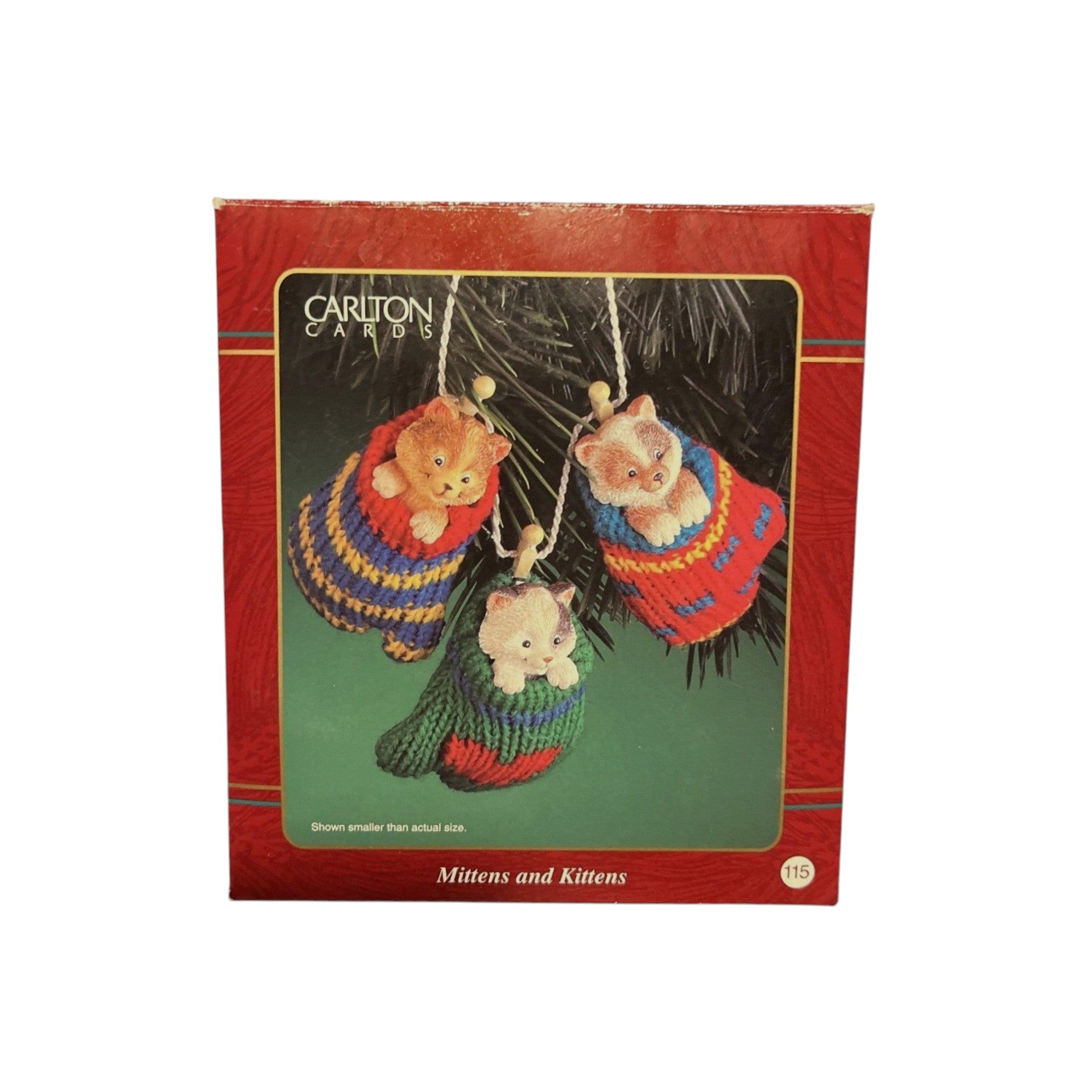 1990 Mittens and Kittens Carlton Cards Ornaments (Kitten) CXOR-124C Image2
