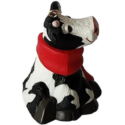 1990 Mooy Christmas Hallmark Ornament (Cow) QX4933