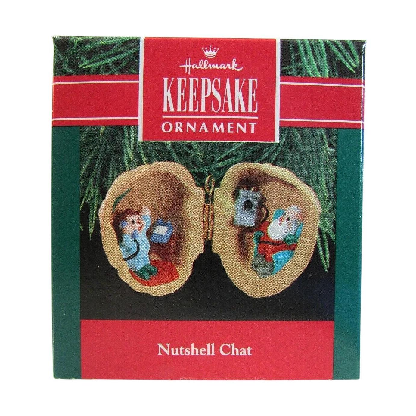 1990 Nutshell Chat Hallmark Ornament (Santa Claus) QX5193 Image2