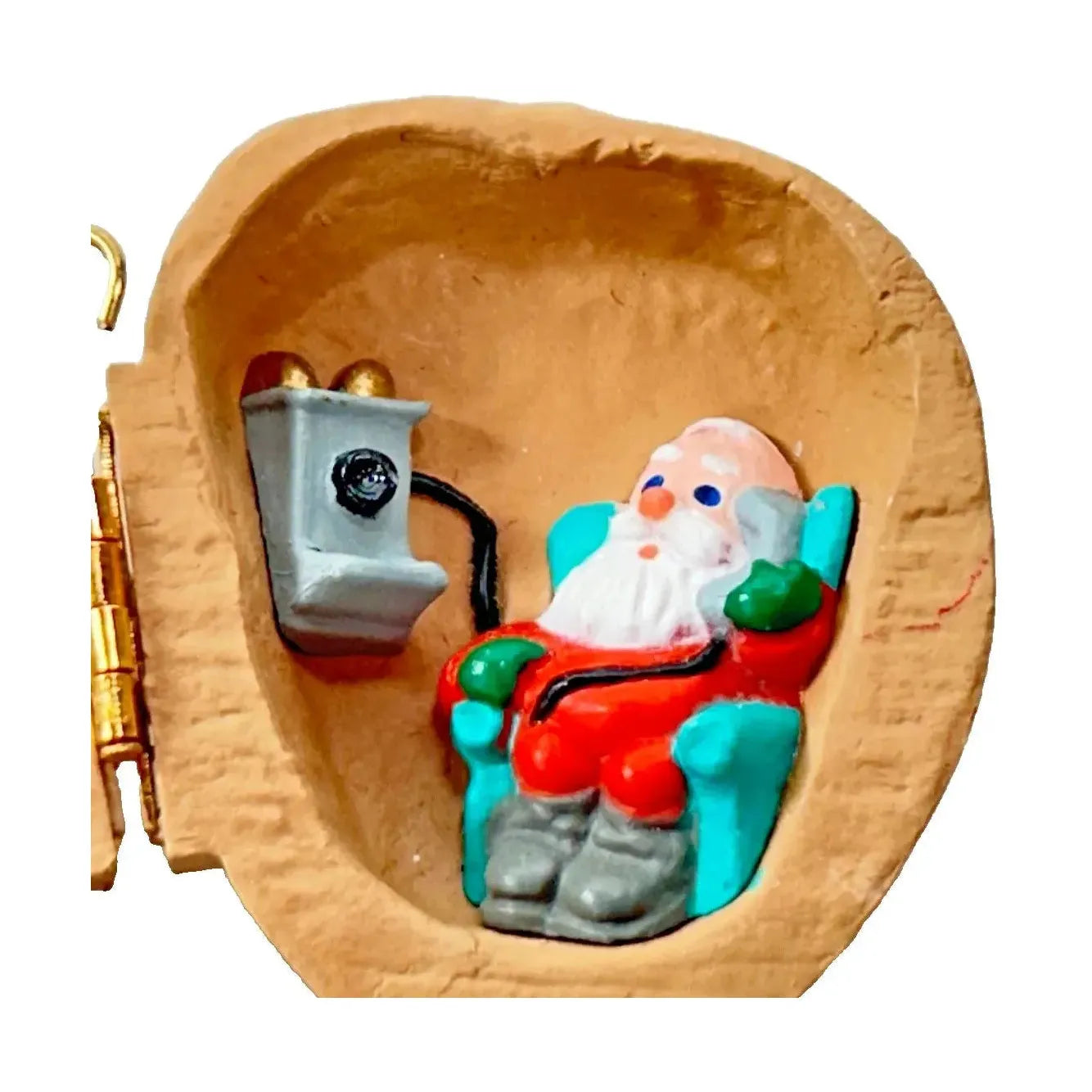 1990 Nutshell Chat Hallmark Ornament (Santa Claus) QX5193 Image4