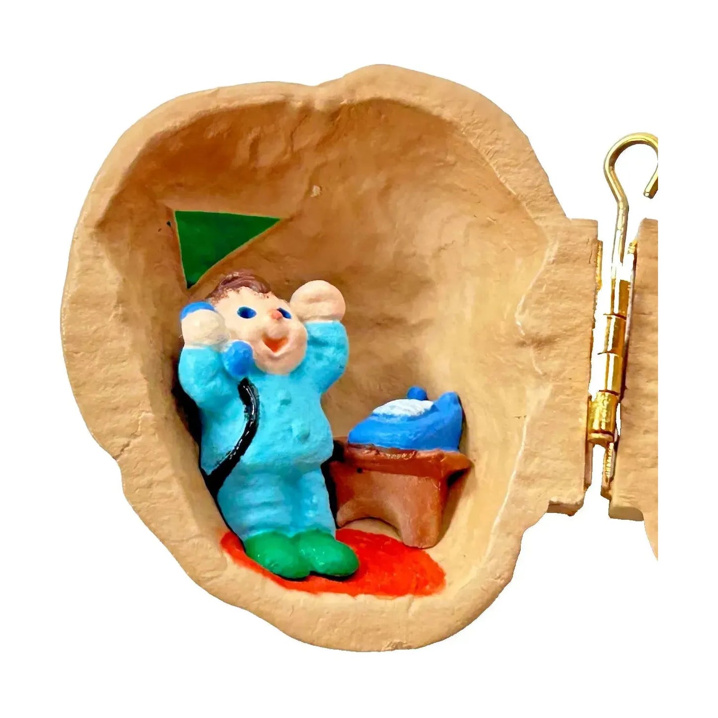1990 Nutshell Chat Hallmark Ornament (Santa Claus) QX5193 Image5