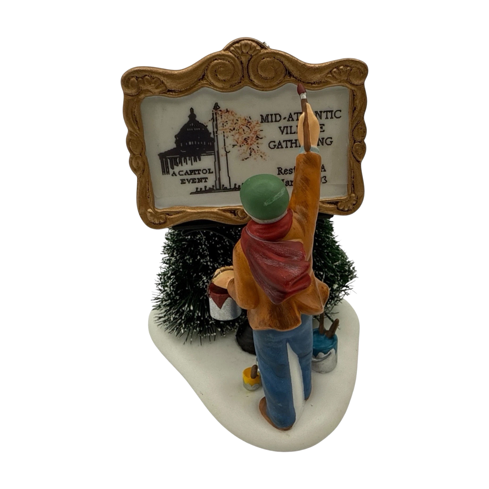1990 Painting Our Own Village Sign – Department 56 – Item #55501 Image3