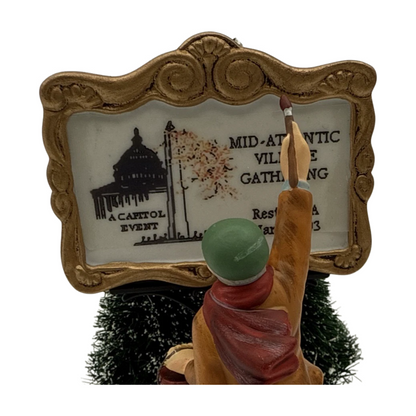 1990 Painting Our Own Village Sign – Department 56 – Item #55501 Image4