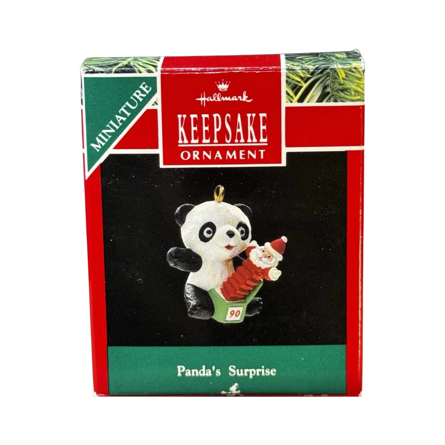 1990 Panda's Surprise Hallmark Ornament (Panda) QXM5616 Image2