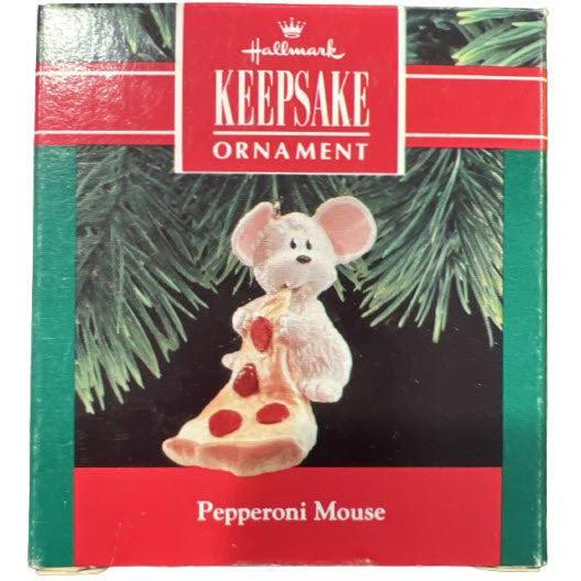 1990 Pepperoni Mouse Hallmark Ornament (Pepperoni Mouse) QX4973