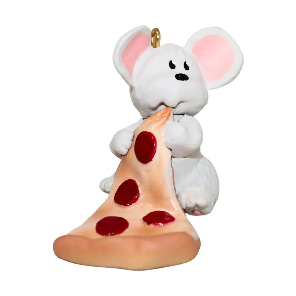 1990 Pepperoni Mouse Hallmark Ornament (Pepperoni Mouse) QX4973 Image1