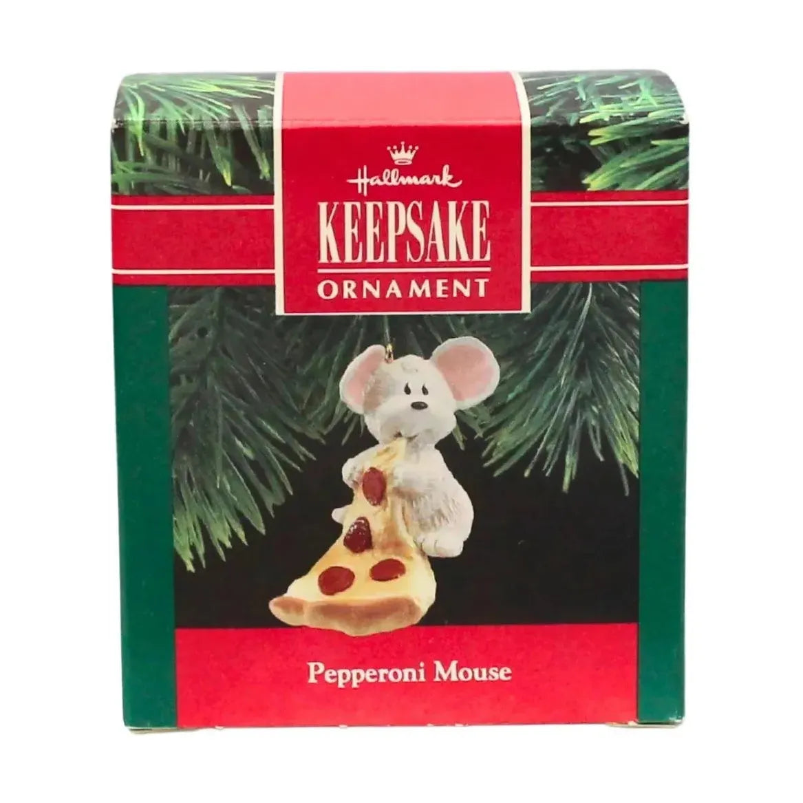 1990 Pepperoni Mouse Hallmark Ornament (Pepperoni Mouse) QX4973 Image2