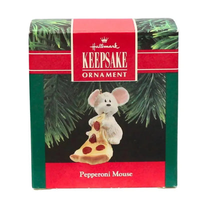 1990 Pepperoni Mouse Hallmark Ornament (Pepperoni Mouse) QX4973 Image2