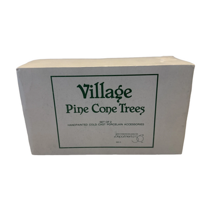 1990 Pine Cone Trees Set of 2 – Village Accessories Department 56 1213032 Image2